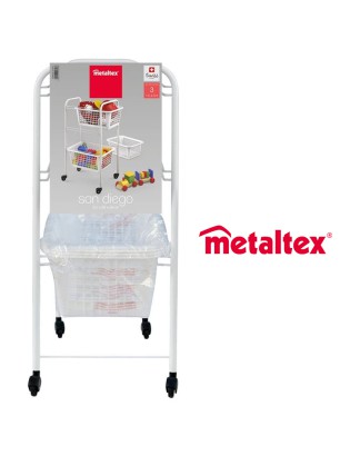 341803 SAN DIEGO - CARRO 3 PRATELEIRAS MET 30X38X68CM