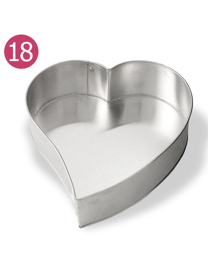 FORMA CORAÇAO UN Nº 2  18CM ALUMINIO