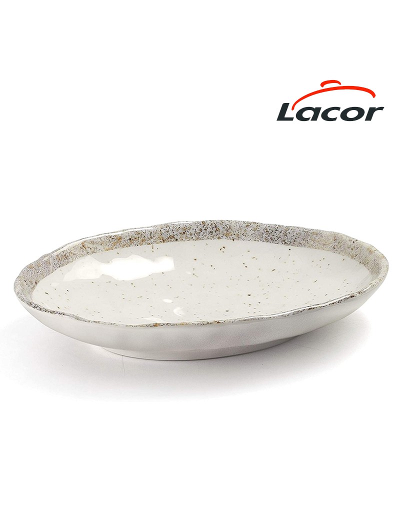 TRAVESSA LACOR 63864 EARTH OVAL 28,4X19CM MELAMINA
