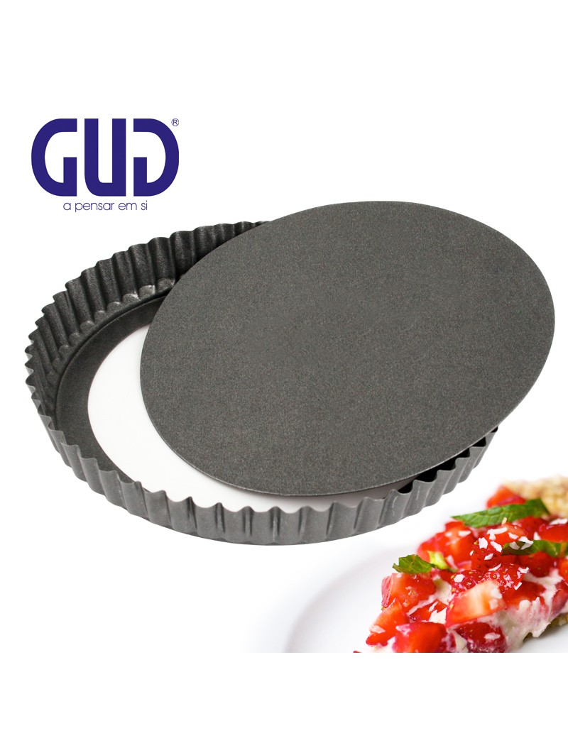 FORMA TARTE GUD CANELADA F/SOLTO 24X3CM ANTI-ADERENTE