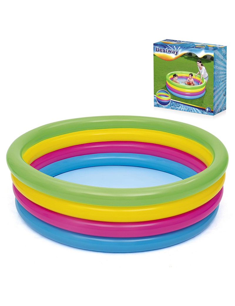 PISCINA 51117 COLORIDA INSUFLAVEL 157X46CM 4 AROS