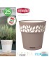 VASO 94125 CLOE TORTORA 25X25CM PLST
