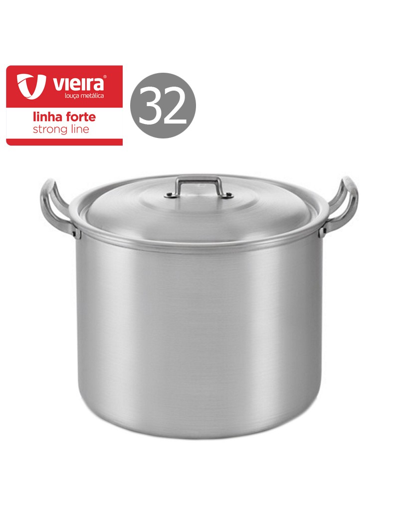 PANELA FORTE Ø32CM LIX. C/ASA E PEGA ALUM.