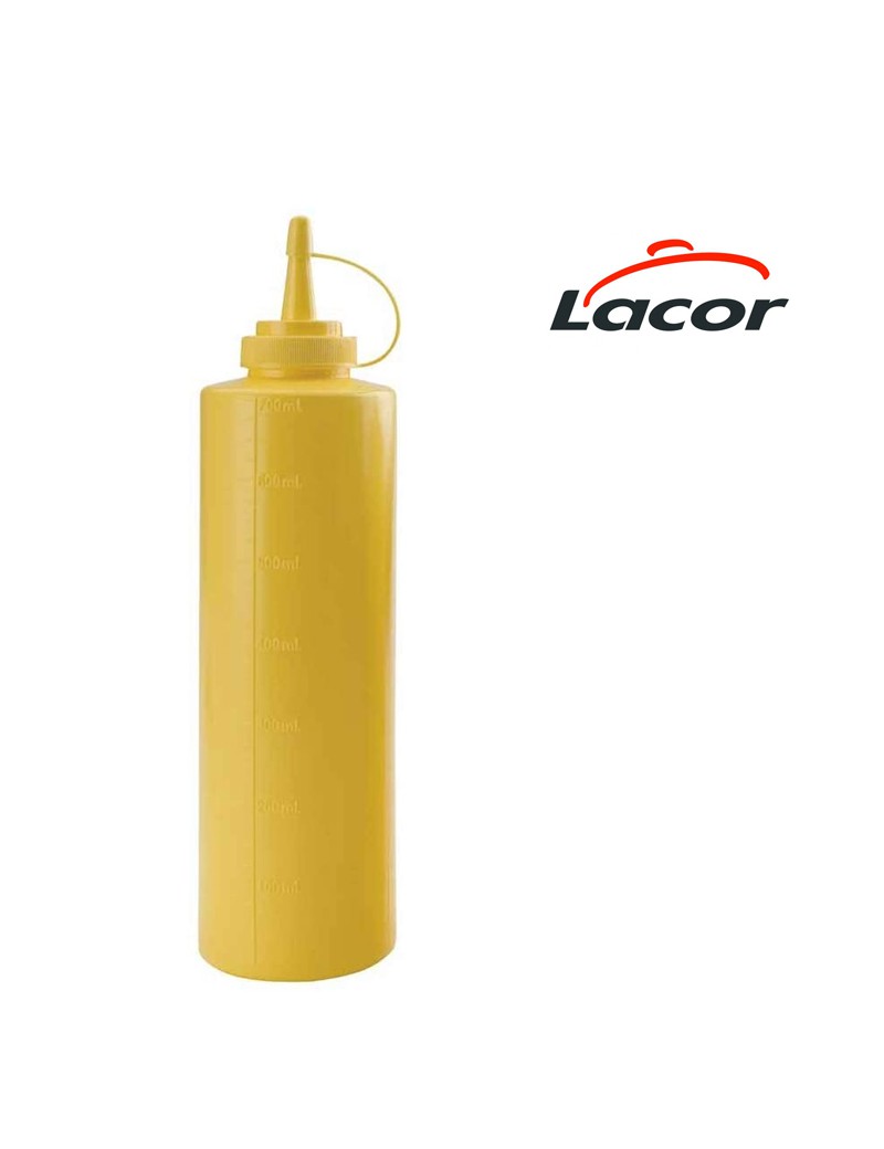 LACOR Bouteille Avec Bouchon 700ml - Lot De 4 | Écru | Sans BPA | Pour Huile, Vinaigre Ou Liquides Alimentaires