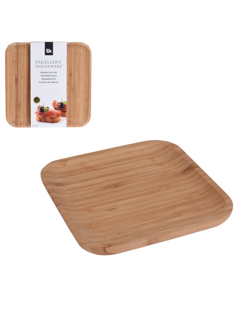 BANDEJA 784230550 EXCELLENT 17X17CM BAMBU