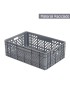 CAIXA ABERTA 610 PE CINZA 60X40X20CM RECICLADA