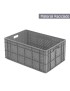 CAIXA 615 R. FECHADA CINZA 600X400X260MM RECICLADA