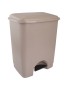 BALDE LIXO PRIMAVERA 35L C/PEDAL TAUPE