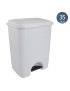 BALDE LIXO PRIMAVERA 35L C/PEDAL CINZA CLARO