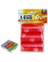 SACO EXCREMENTOS ZOO 51179  3 ROLOS CORES SORTIDAS
