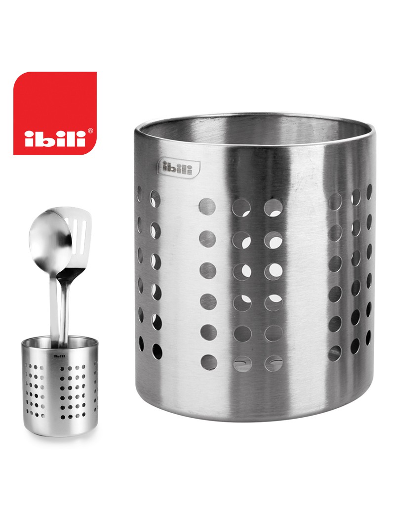PORTA-TALHERES IBILI 708700 PREMIER Ø12X13,5CM INOX