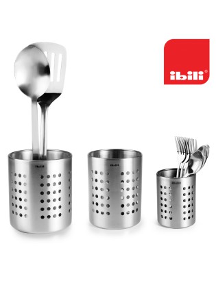 PORTA-TALHERES IBILI 708700 PREMIER Ø12X13,5CM INOX