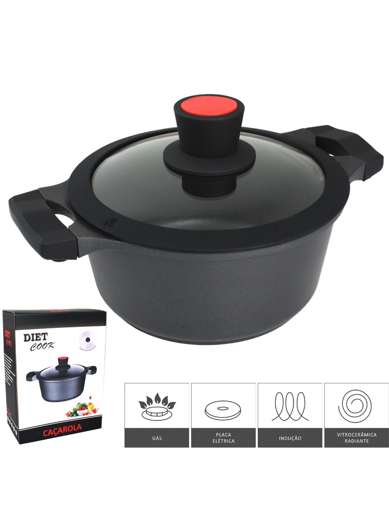 CAÇAROLA DIET COOK 28CM INDUÇAO
