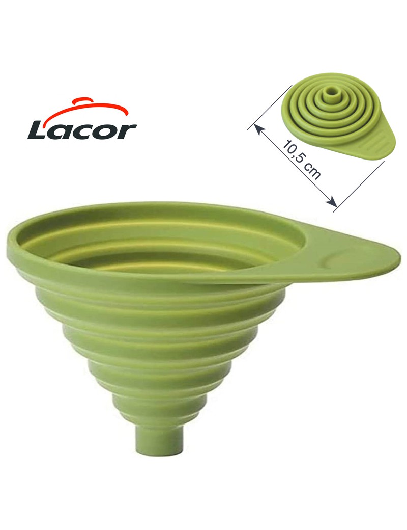 FUNIL LACOR 68085 EXTENSIVEL Ø8X10,5CM SILICONE