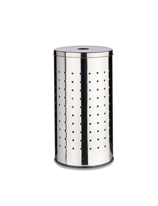 CESTO ROUPA 66523 REDONDO Ø30X55CM INOX