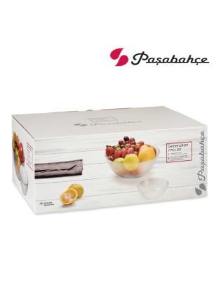 CONJUNTO SALADEIRAS 7 P. PASABAHCE GENERATION VIDRO