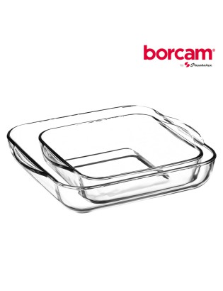 ASSADEIRA 20234 BORCAM QUAD CONJ.2 VIDRO 21X16,4/25,5X22CM
