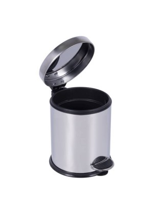 BALDE LIXO GH 010400007  3L C/PEDAL INOX