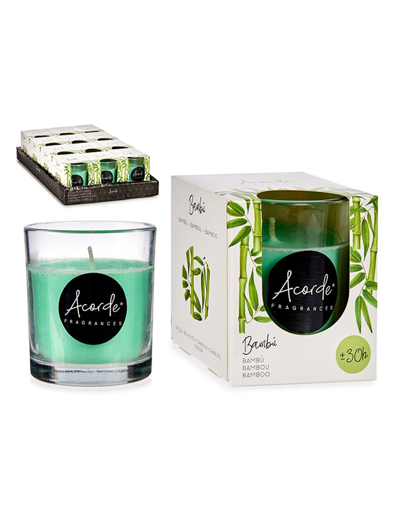 VELA 83185 AROMA BAMBU COPO VIDRO 7,5X7,7CM