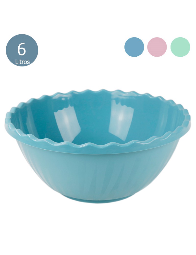 SALADEIRA CD 1004 COLORS 6L 31X13,5CM PLST SORTIDO
