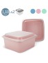 CAIXA HERMETICA CD 1412 COLORS MICROSET CONJ.2  1,1L  PLST
