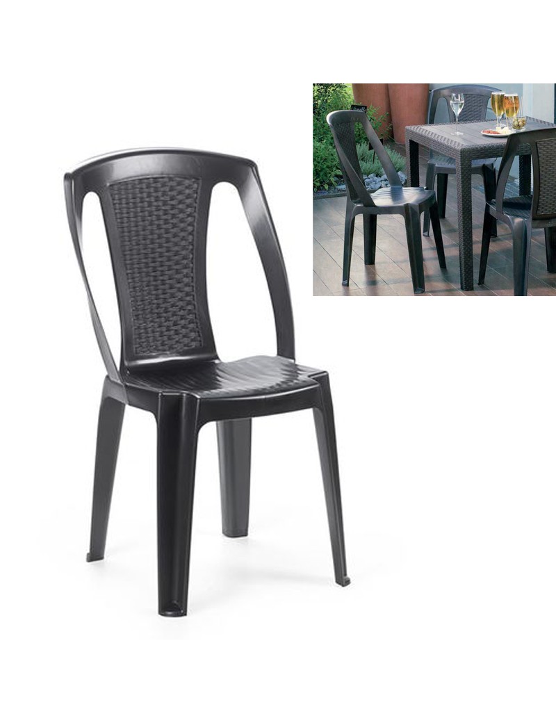 CADEIRA 2035R MONOBLOCO S/BRAÇOS PROCIDA ANTRACITE