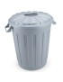 BALDE LIXO CD BBC 1297 CINZA 30L Ø35,8X47CM PLST