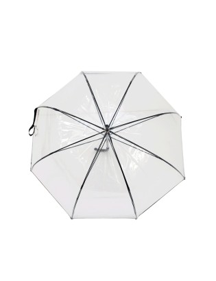 GUARDA CHUVA CVT300  8V TRANSP/CASTANHO 92CM