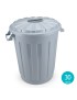 BALDE LIXO CD BBC 1297 CINZA 30L Ø35,8X47CM PLST