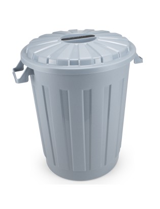 BALDE LIXO CD BBC 1297 CINZA 30L Ø35,8X47CM PLST