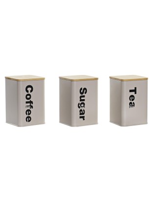 CAIXA PC-194369 METAL C/TP BAMBU 10X10X14,5CM SORT.