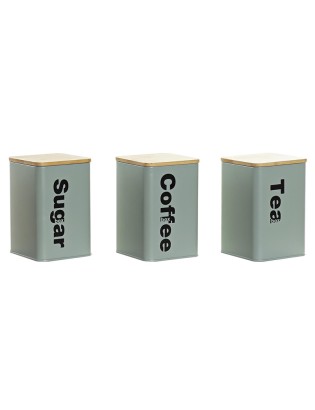 CAIXA PC-194369 METAL C/TP BAMBU 10X10X14,5CM SORT.