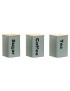 CAIXA PC-194369 METAL C/TP BAMBU 10X10X14,5CM SORT.