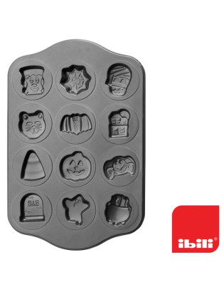 TABULEIRO 12 BOLOS IBILI 827700 MOKA HALLOWEEN 44X28CM
