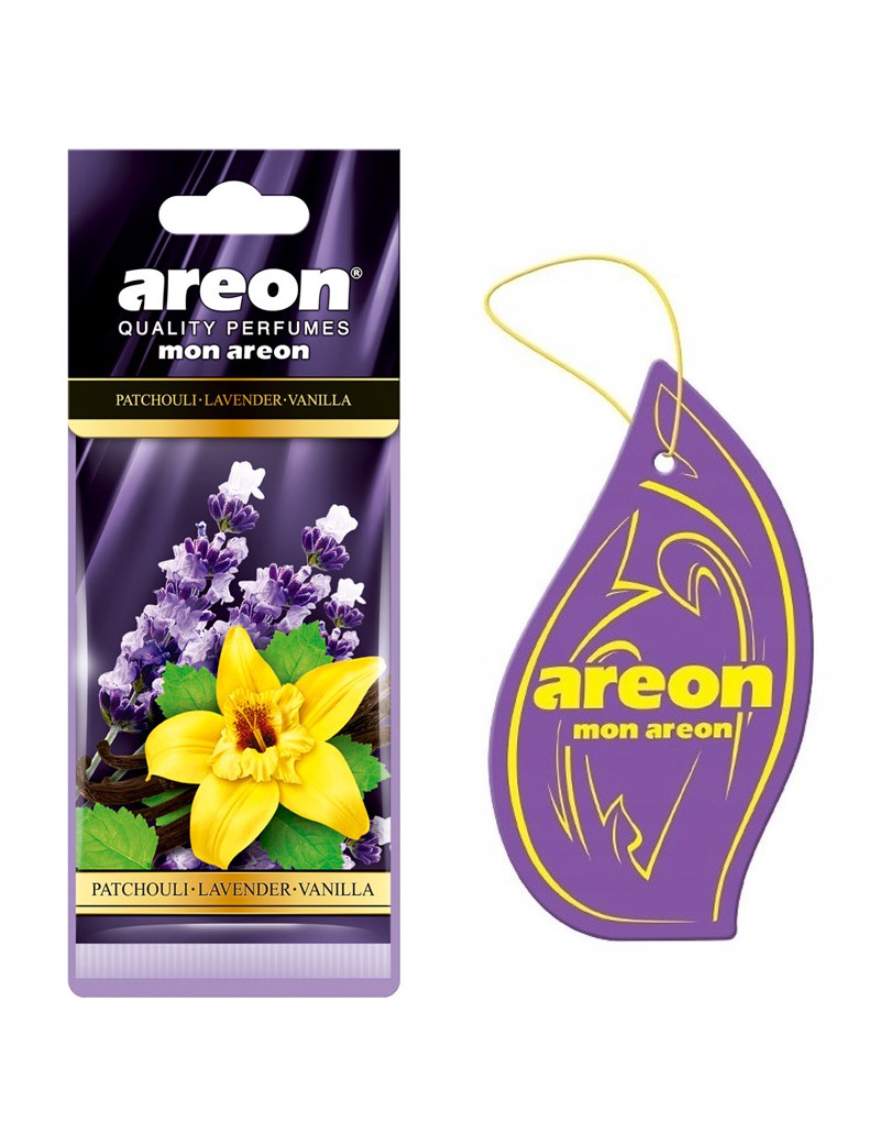 AMBIENTADOR CARRO AREON MA34 MON PATCHOULI LAVANDA BAUNILHA
