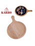 TABUA KARBO SERVIR MESA Ø30X40X1,8CM C/CABO MADEIRA PINHO