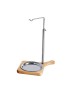 SUPORTE P/ 1 ESPETADA KARBO EXTENSIVEL 40-65CM BASE MADEIRA