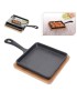 FRIGIDEIRA 278000570 QUAD TAPAS 14CM FERRO FUND C/BASE BAMBU