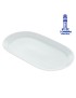 TRAVESSA SP COIMBRA BRANCO OVAL 25X16CM PORCELANA