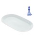 TRAVESSA SP COIMBRA BRANCO OVAL 28X18CM PORCELANA