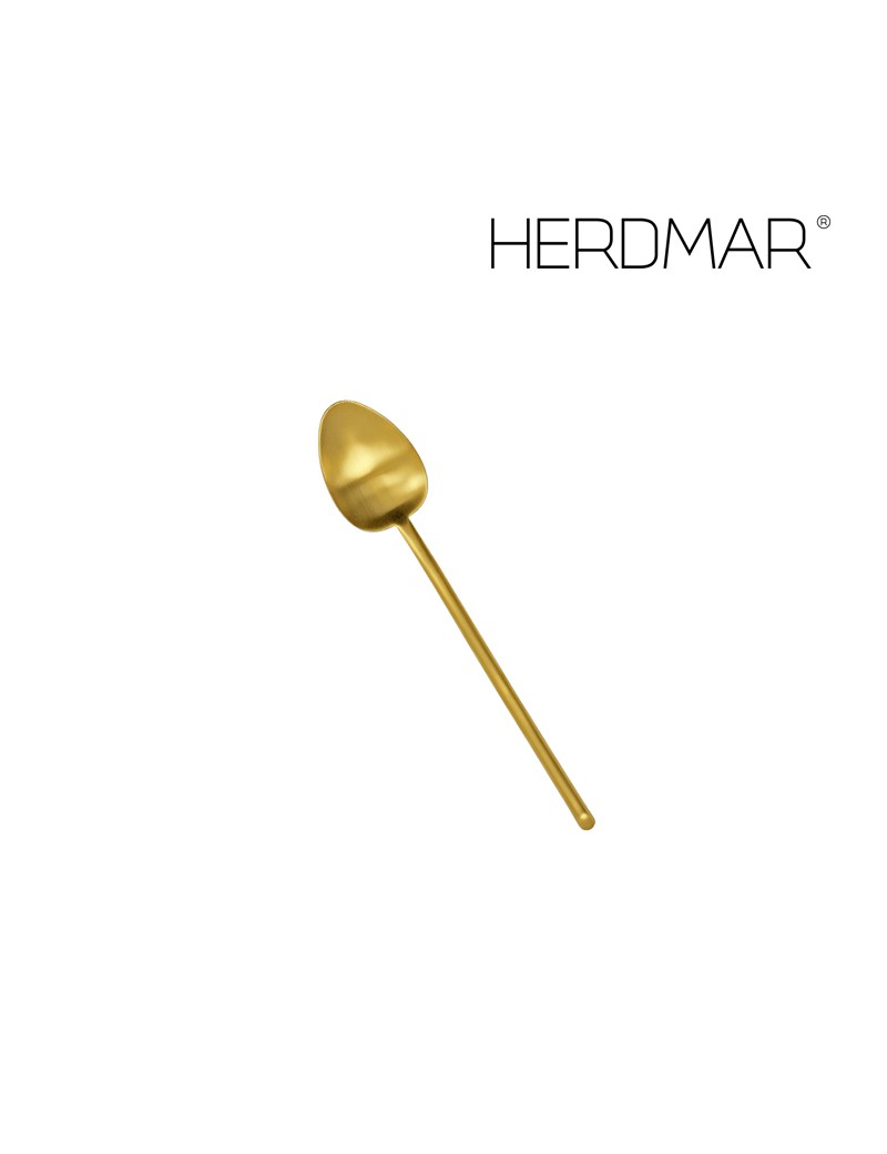 COLHER CAFE H STICK OURO MATE PVD