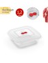 CAIXA MICROONDAS MAXIFRESH QUAD. 1,2L TRANSP. PLST
