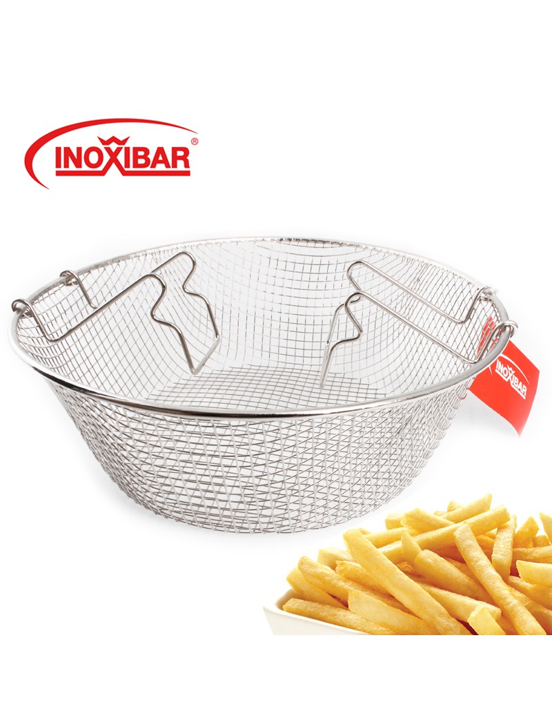 CESTO REDE 51307 C/ASAS MOVEIS Ø28X9CM INOX