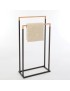 SUPORTE TOALHAS 40.07652 CHIC P/WC PRETO/BAMBU 45X21X84,5CM