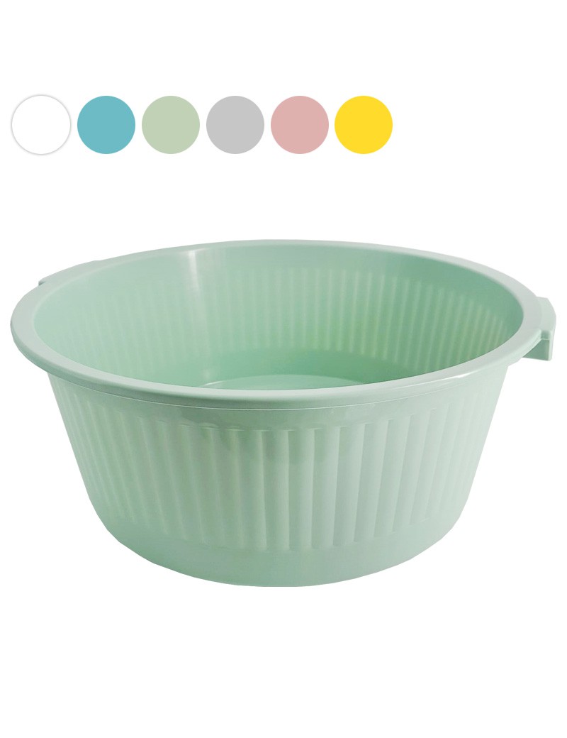 BACIA CANELADA Nº 6 - C/ ASAS 03.210  Ø54X22CM 40LT SORT.