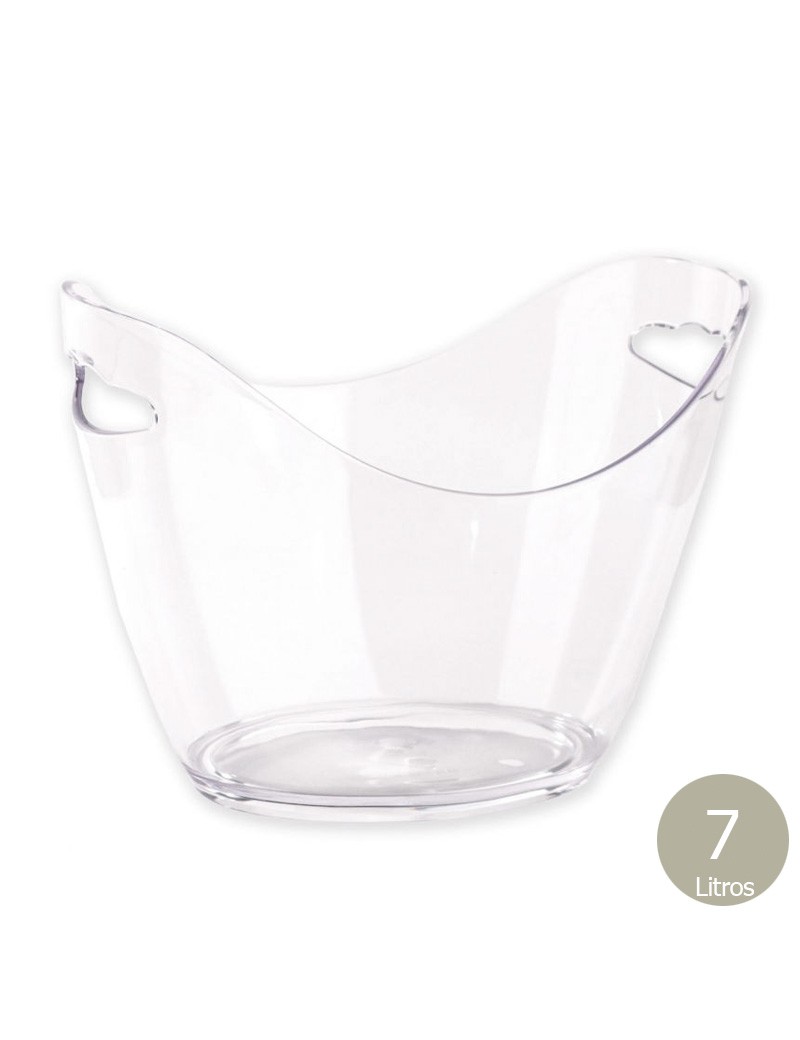 BALDE GELO CD 2886 TRANSPARENTE 7L PLST