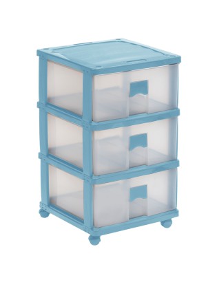 ARMARIO 12.610A CONJ.3 GAVETAS 37,5X37,5X63,5CM CORES SORT.