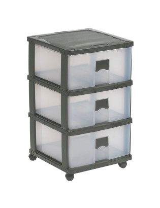 ARMARIO 12.610A CONJ.3 GAVETAS 37,5X37,5X63,5CM CORES SORT.