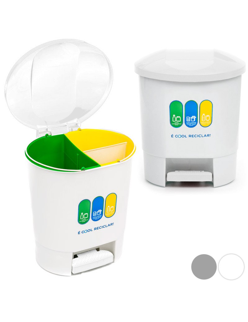 BALDE LIXO 04.251 C/PEDAL 30L ECOLOGICO SORTIDOS