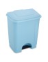 BALDE LIXO PRIMAVERA 35L C/PEDAL AZUL CLARO